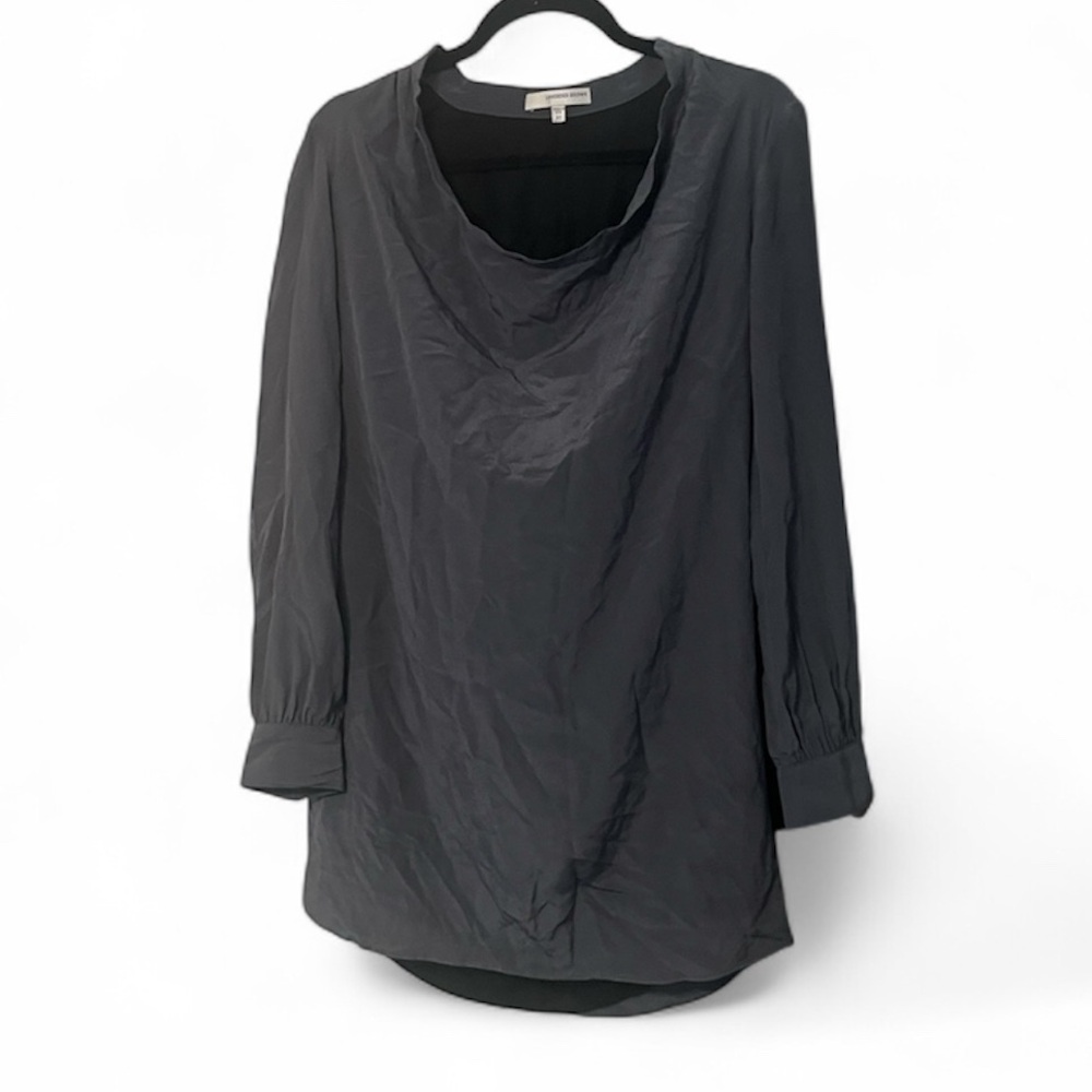 Lavender Brown silk tunic